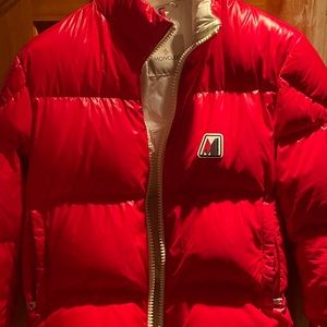 Authentic red moncler puffer coat